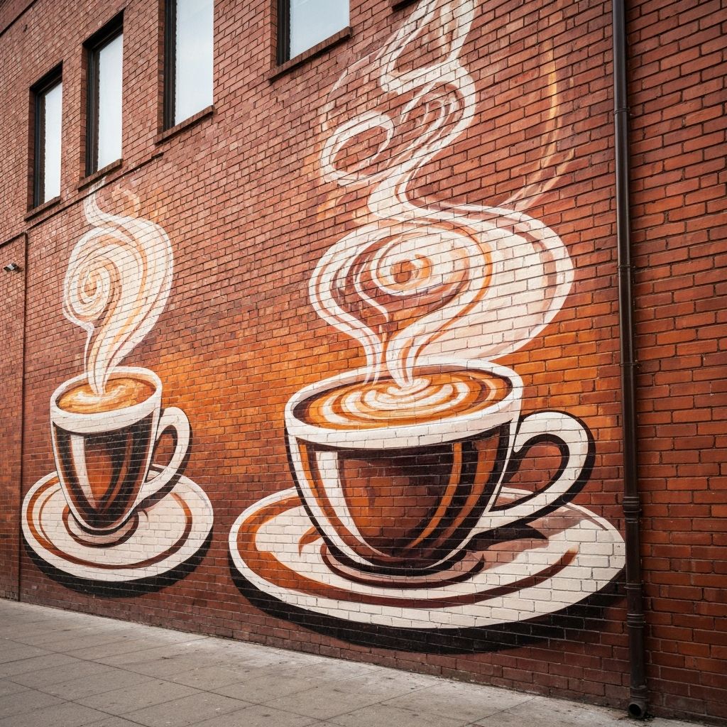 Downtown Coffee Shop Mural