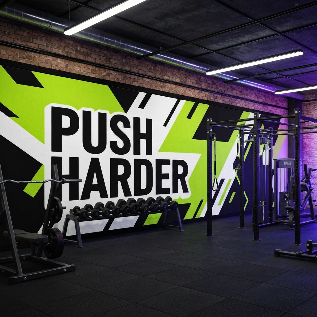 Gym Motivational Wall